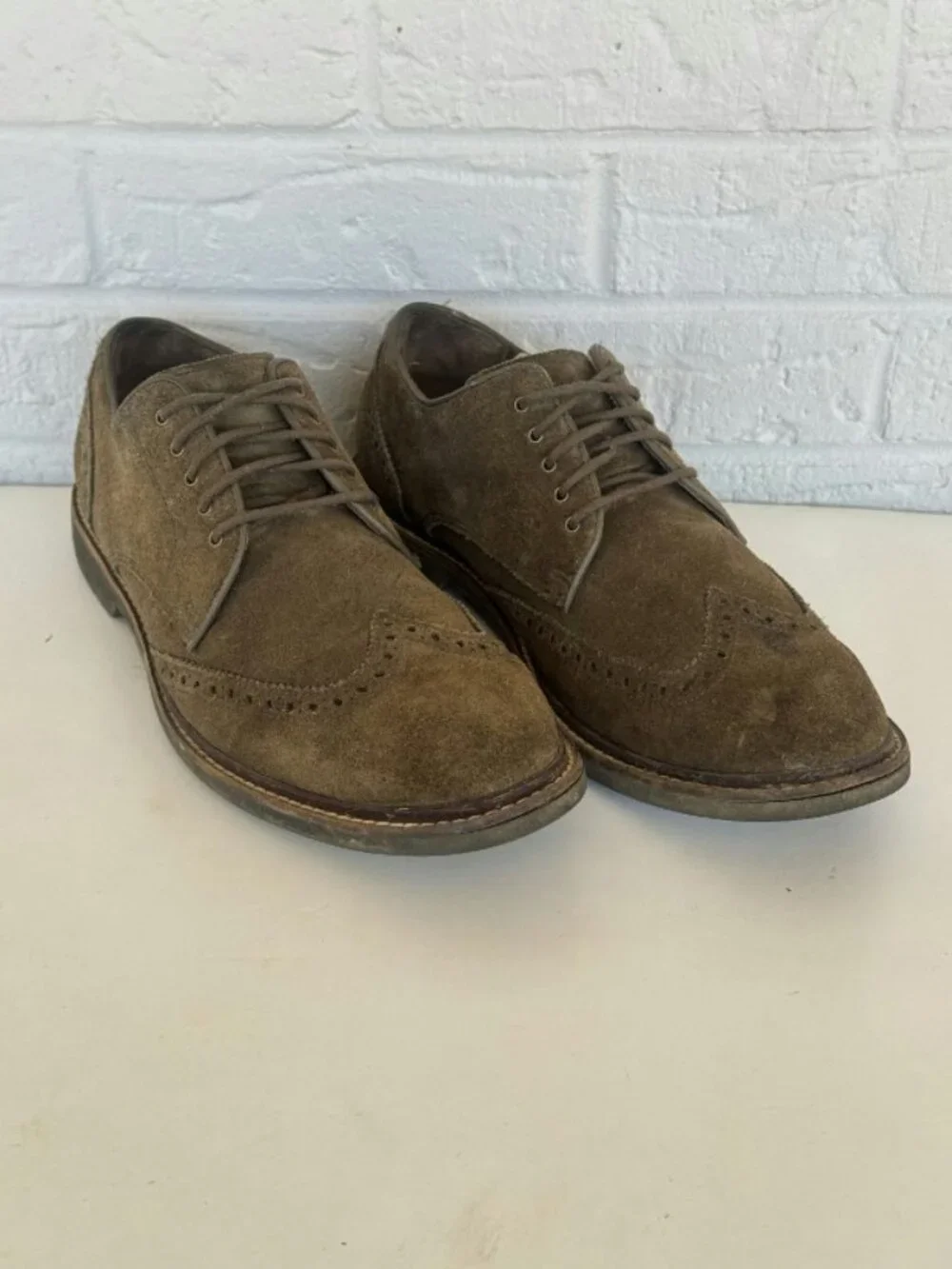 Cole Haan Suede Wingtip Oxford Shoes Men's 9